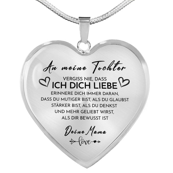 Divesart - Herz Halskette - An meine Tochter von Mama